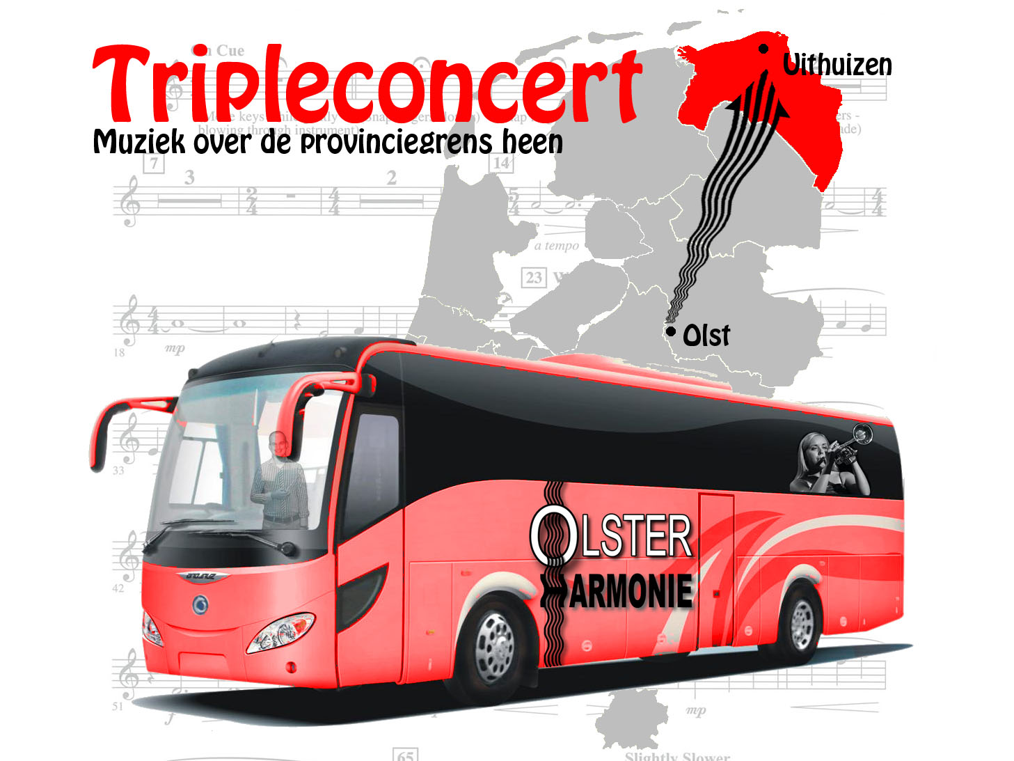 Tripleconcert in Uithuizen